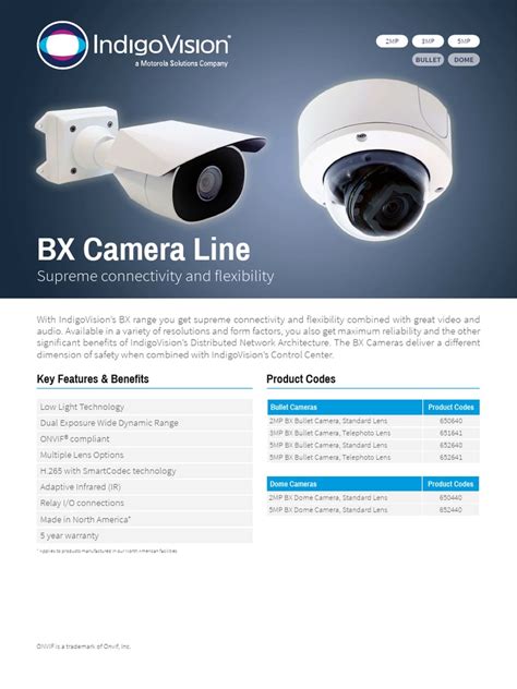 BX Camera Line: Supreme Connectivity and Flexibility | PDF | Pixel | Camera