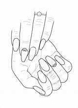 Nail Coloring Pages  ColoringBay sketch template