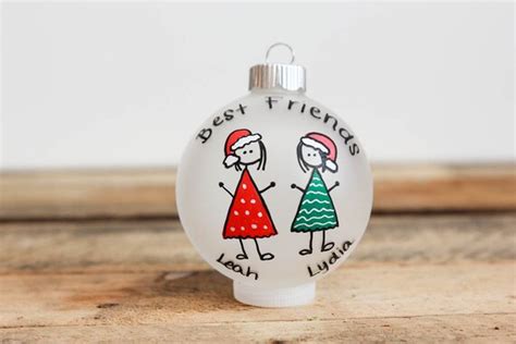 Best Friends Christmas Ornament Personalized for Free