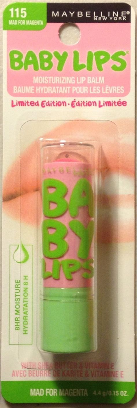 Amazon.com : Maybelline Limited Edition Baby Lips ~ 115 Mad for Magenta : Beauty - $4.65 | Baby ...