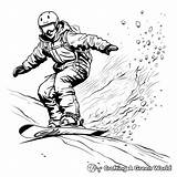 Snowboard Coloring Pages  Free & Printable sketch template