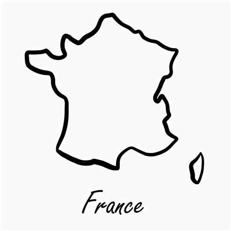 Doodle freehand drawing of France map. 8884856 Vector Art at Vecteezy