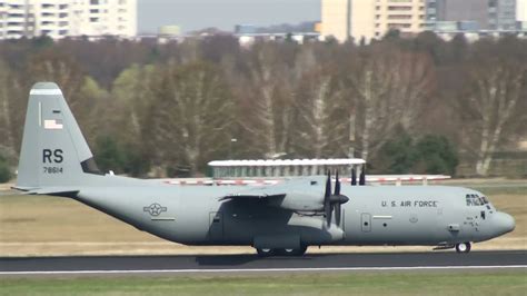 USAF C-130 Hercules Takeoff at Berlin Tegel Airport HD (1080p) - YouTube