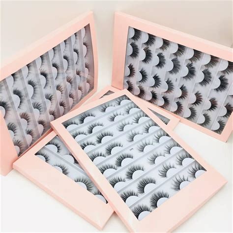 3D Mink Lashes Natural False Eyelashes Dramatic Volume Fake Lashes ...