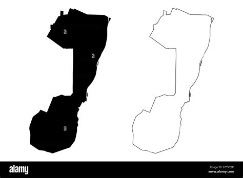 Omdurman City (Republic of the Sudan, Khartoum State) map vector illustration, scribble sketch ...