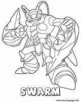 Skylanders Giants Air Swarm Coloring page Printable sketch template