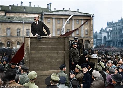 New colour images of Russian Revolution including Lenin and Tsar Nicholas II | Daily Mail Online