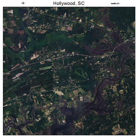 Aerial Photography Map of Hollywood, SC South Carolina