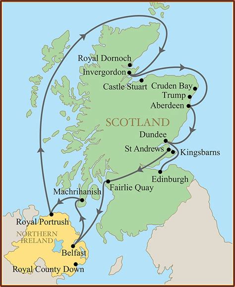 Scotland Map Golf Courses - map : Resume Examples #yKVB6y8VMB