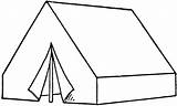 Tent Coloring Page sketch template