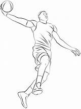 Basketball Player coloring Page  ColouringPages sketch template