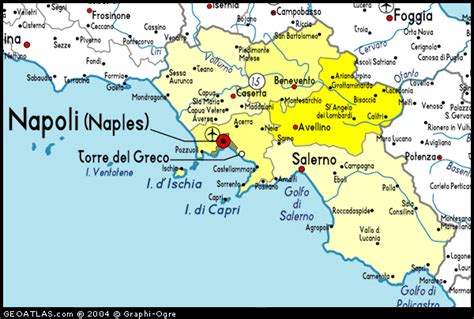 Map of Campania | Campania, Italy map, Map