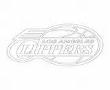 Coloring Clippers Angeles Los Pages Nba Lakers Basketball Print La  sketch template