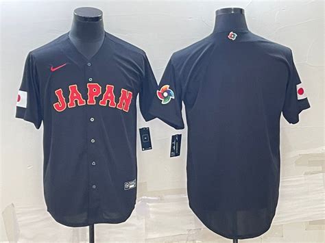 Japan Blank Black Nike 2023 World Baseball Classic Jersey