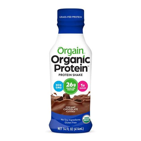 Orgain Protein Shake, Creamy Chocolate Flavor (14 oz) - Instacart