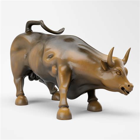 3d wall street bull model