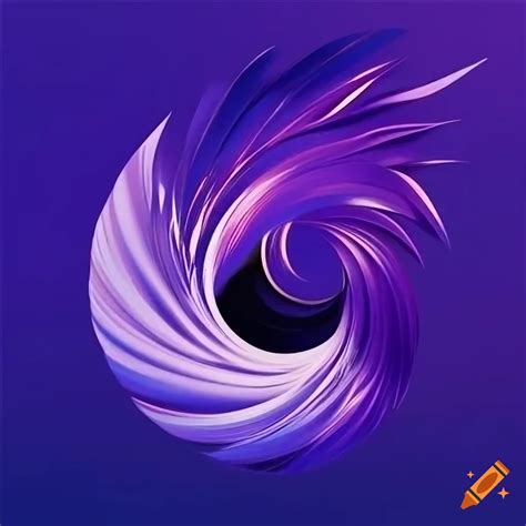 Abstract album art in purple and blue on Craiyon