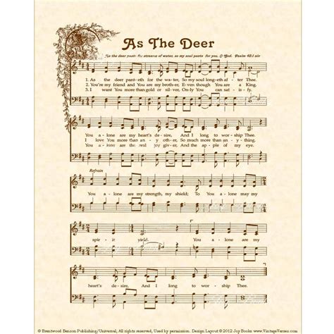 As The Deer Panteth Sheet Music - cloudshareinfo