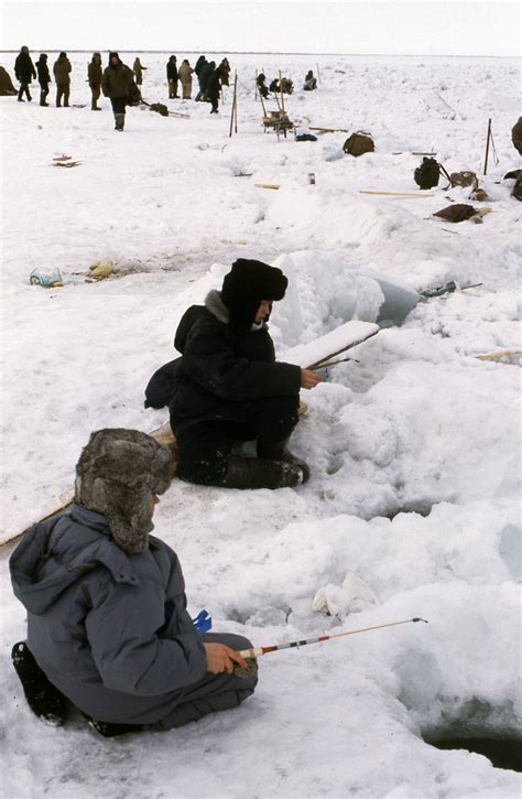 Fishing on river ice of the Yenisei, Dudinka, Taymyr, Russ… | Flickr