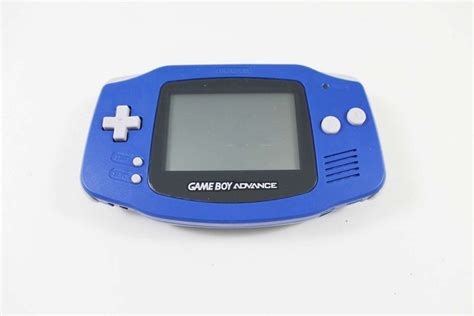 Blue Game Boy Advance System used