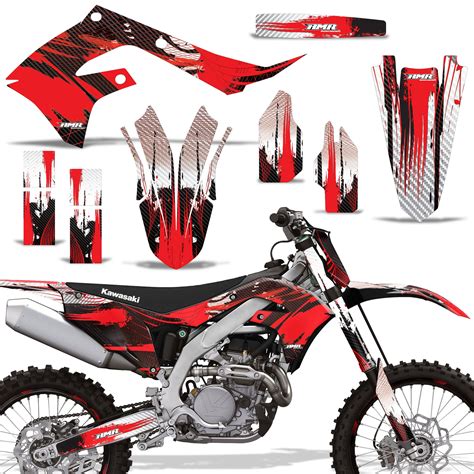 Kawasaki KX250F 2021-2023/KX450F 2019-2023 Motocross Dirt Bike Graphic Kit