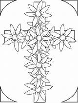 Free Printable Cross With Flowers Coloring Page For Kids – SupplyMe sketch template