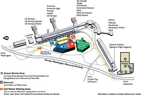 Reagan national airport map - Ronald reagan washington national airport map (District of ...