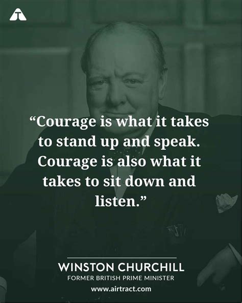 Courage is what it takes to stand up and speak. Courage is also what it ...