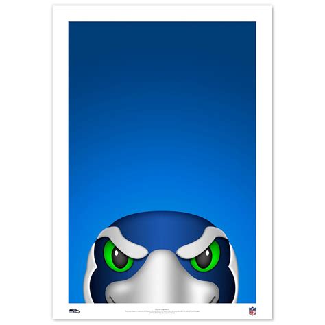 Minimalist Blitz Seattle Seahawks Mascot NFL Licensed - Etsy