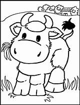 Cow Picture For Coloring Pages sketch template