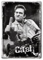 Johnny Cash Metal Card – Famous Rock Shop
