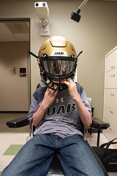 New approved lens helps vision-challenged athletes play football - News | UAB