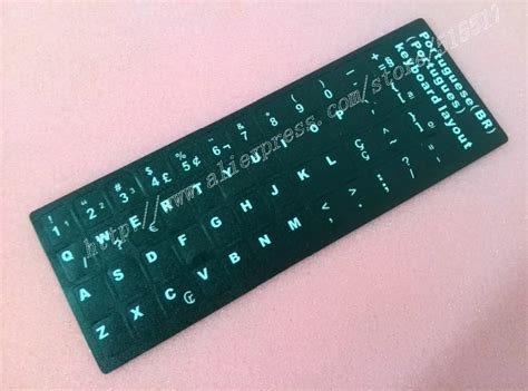 Free Shipping Black Portugues (Brazil) teclado stickers Portuguese Computer keyboard layout-in ...