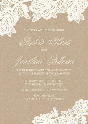 Rustic Lace - Wedding Invitations