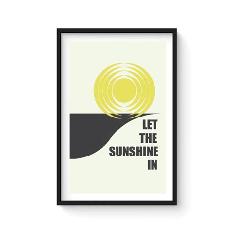 Let the Sunshine in Hair Music Poster Wall Art Decor Art Print - Etsy