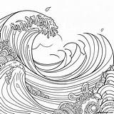 Waves Coloring Page  Pagescom sketch template