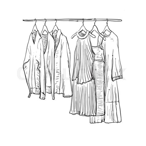 Clothes Hanger Drawing at GetDrawings | Free download