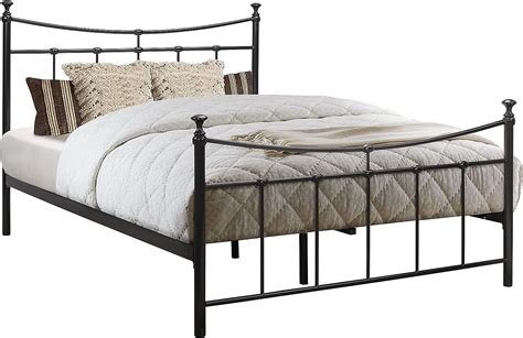 Birlea Emily 4ft Small Double Metal Bed, Black - BigaMart