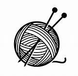 Knitting Needles Coloring Pages sketch template