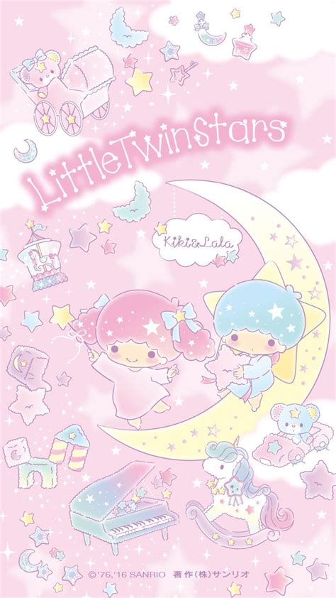 【2016.06】★Wallpaper ★ #LittleTwinStars | Little twin stars, Sanrio wallpaper, Star wallpaper