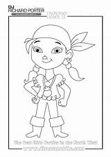 Izzy Jake And The Never Land Pirates Coloring Pages  Nation sketch template