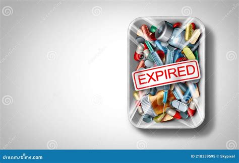 Expired Medicine stock illustration. Illustration of pharmaceutical - 218339595