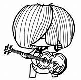 Mini Beat Power Rockers Band Coloring Page  Free Printable sketch template