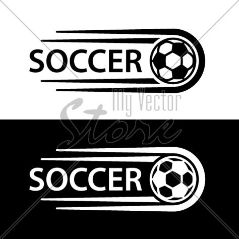 soccer ball motion line symbol vector - Illustration #4119 - My Vector Store