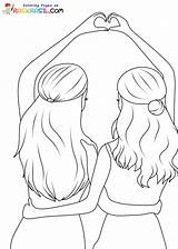 Desenhos De Melhores Amigos Para Sempre Colorir sketch template