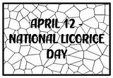 APRIL 12  NATIONAL LICORICE DAY April Coloring Pages By Anisha Sharma sketch template