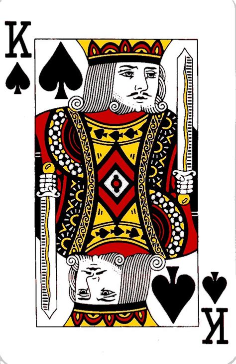 the king of spades playing card