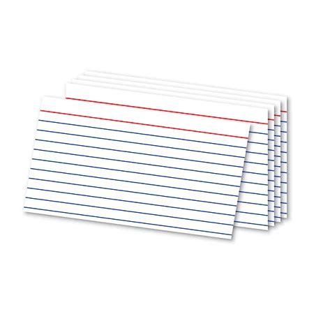 Office Depot Brand Ruled Index Cards 3 x 5 White Pack Of 300 by Office ...