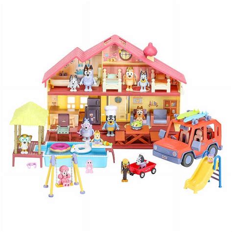 Bluey Ultimate Mega Playset Toys: Playhouse Set with Figures, Vehicle ...