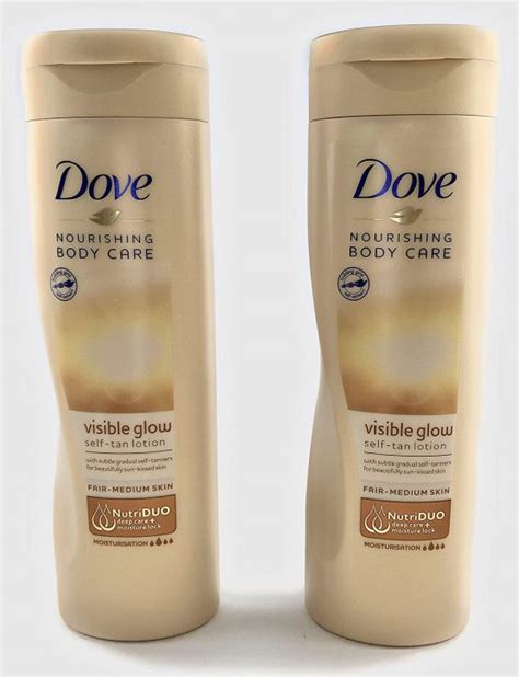 Dove Summer Glow Gradual Self Tan Body Lotion Fair To Medium 2 X 250 Ml ...